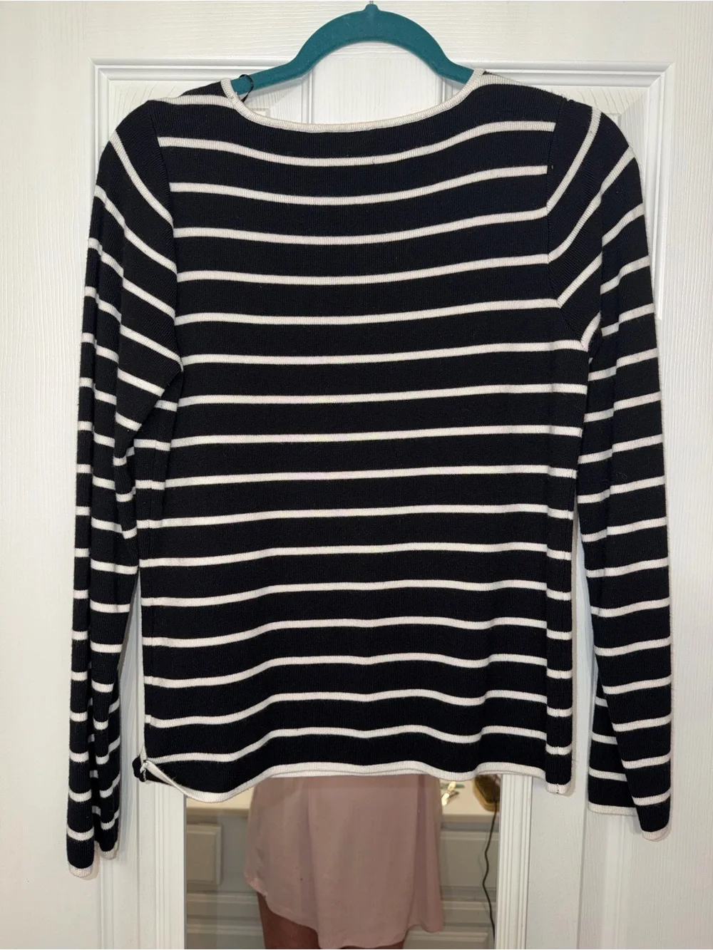 Cyrus Black & White Striped Long Sleeve Tee